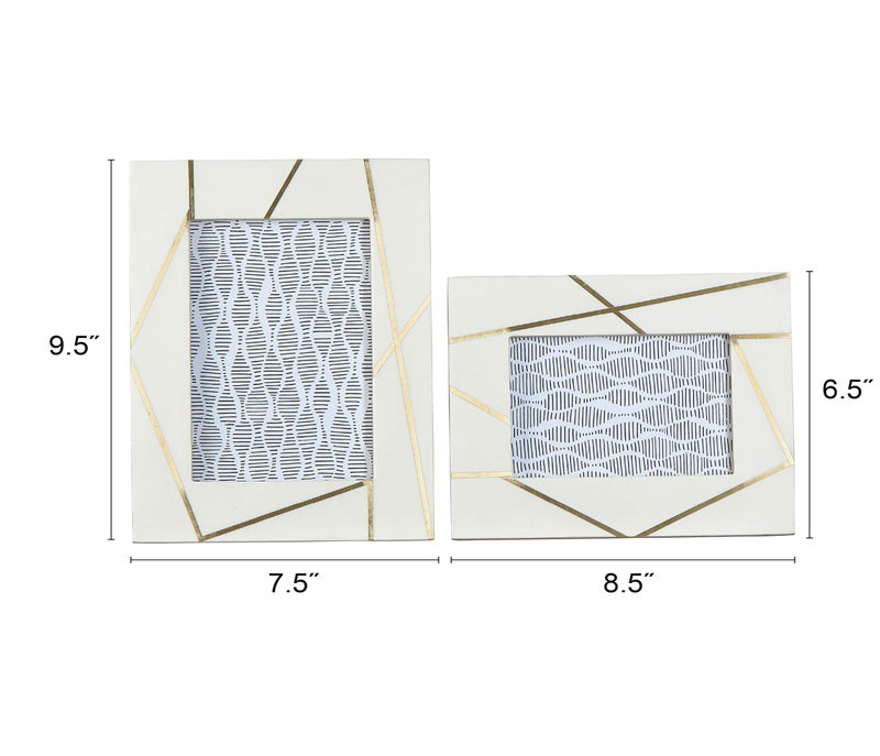 Main + Mesa Resin Photo Frames, Set of 2 (4x6â€ and 5x7â€) - Image 2